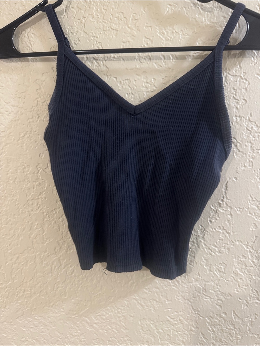 American Eagle Outfitters Ribbed Navy V‑Neck Cami
